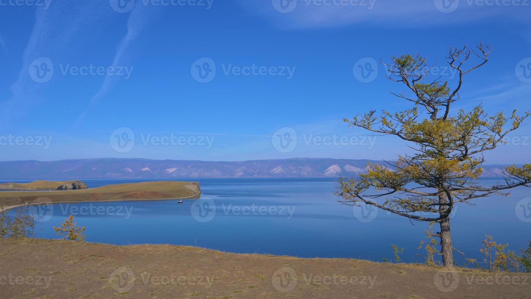 Lake Baikal Olkhon Island in a sunny day, Irkutsk Russia photo