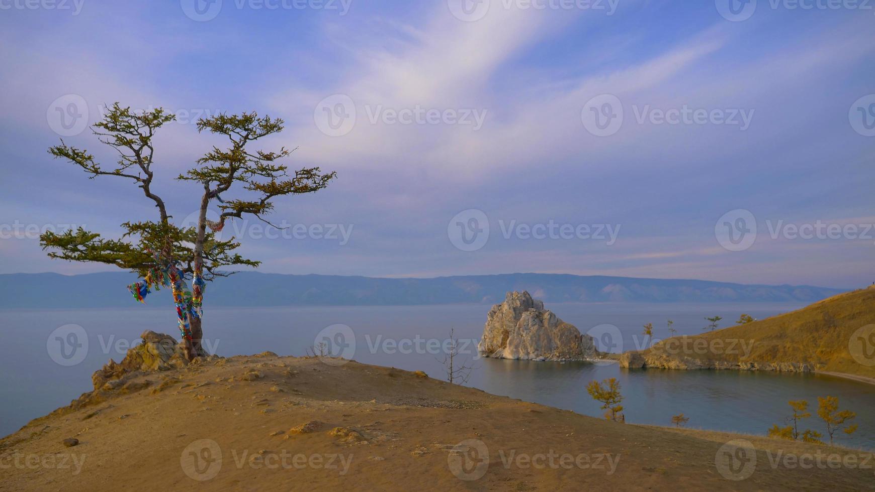 Lake Baikal Olkhon Island in a sunny day, Irkutsk Russia photo
