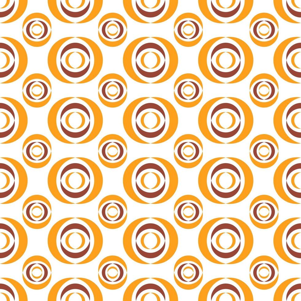 Seamless pattern with alternating crescent geometric ornaments vector