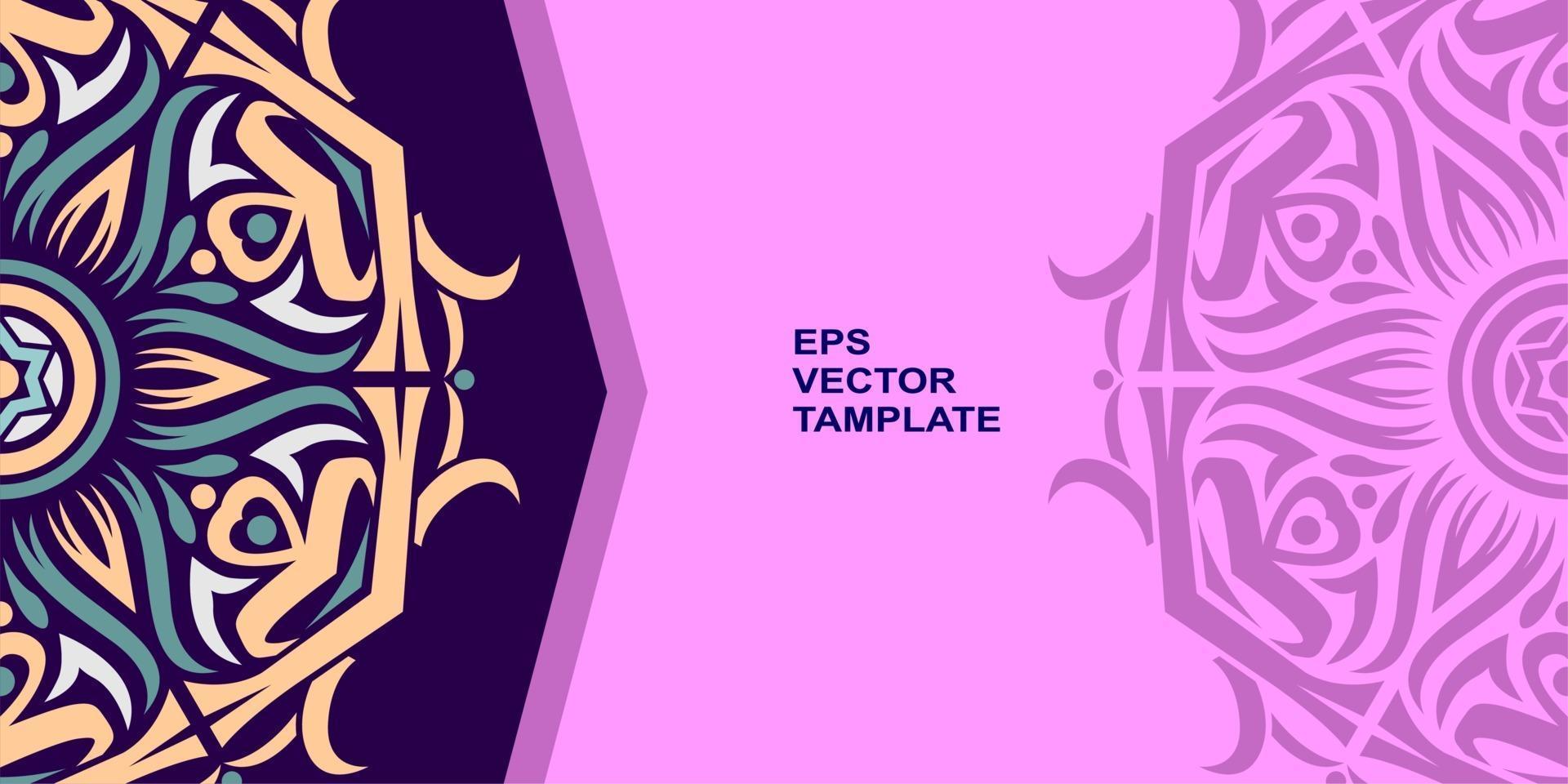 vector mandala design, for your various types of advertising needs