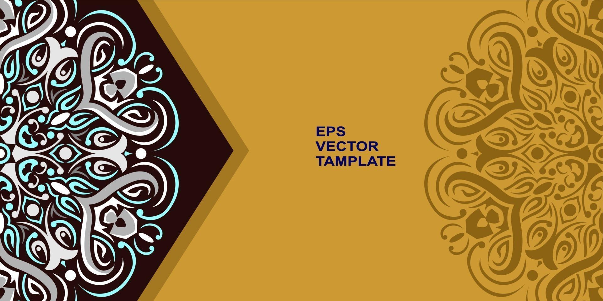 vector mandala design, for your various types of advertising needs