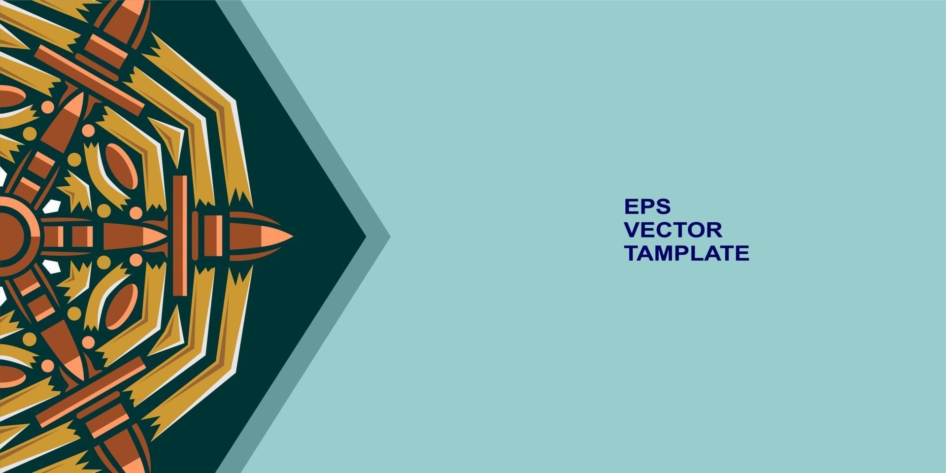 vector mandala design, for your various types of advertising needs
