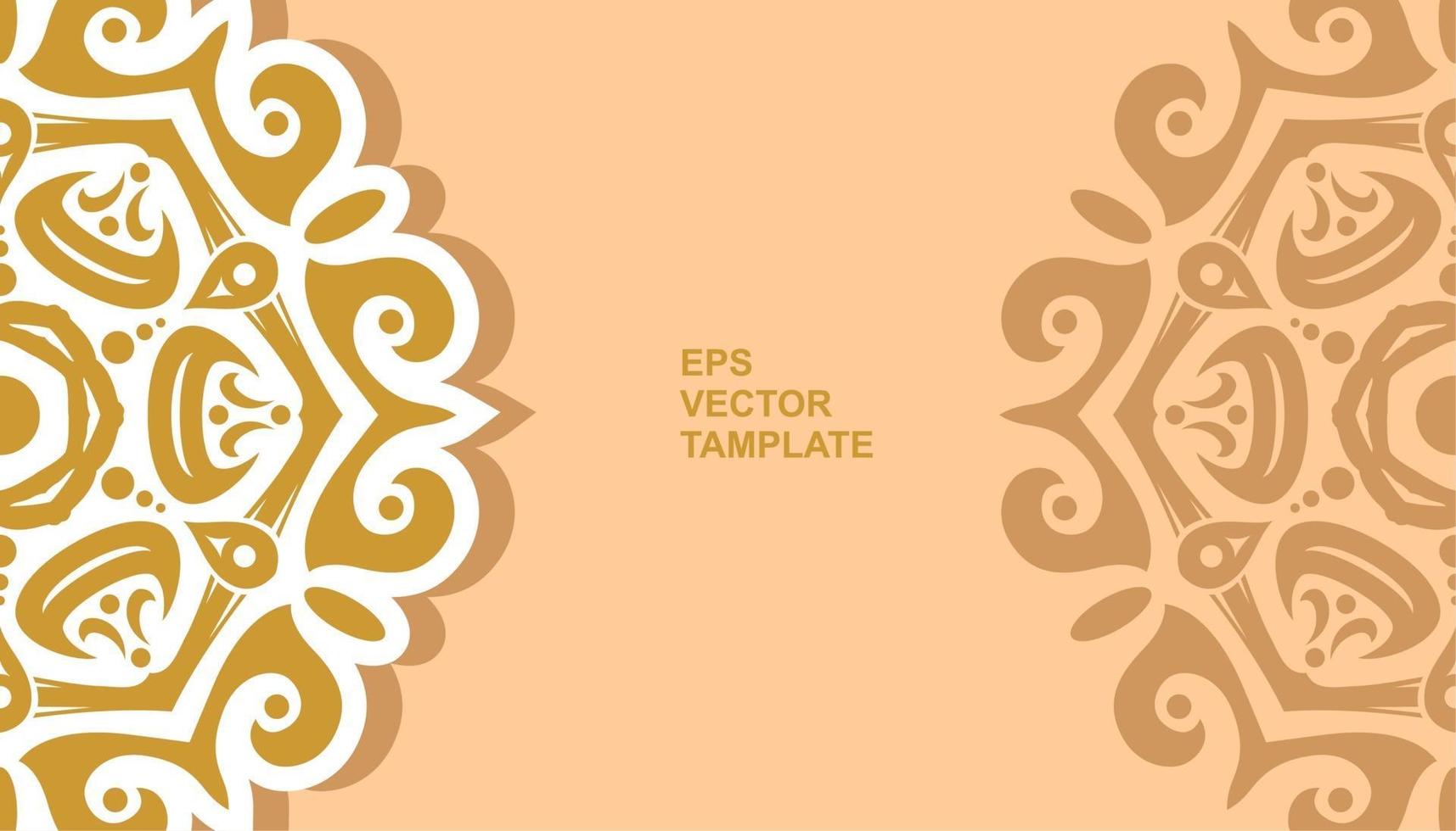 diseño de mandala vectorial, para sus diversos tipos de necesidades publicitarias vector