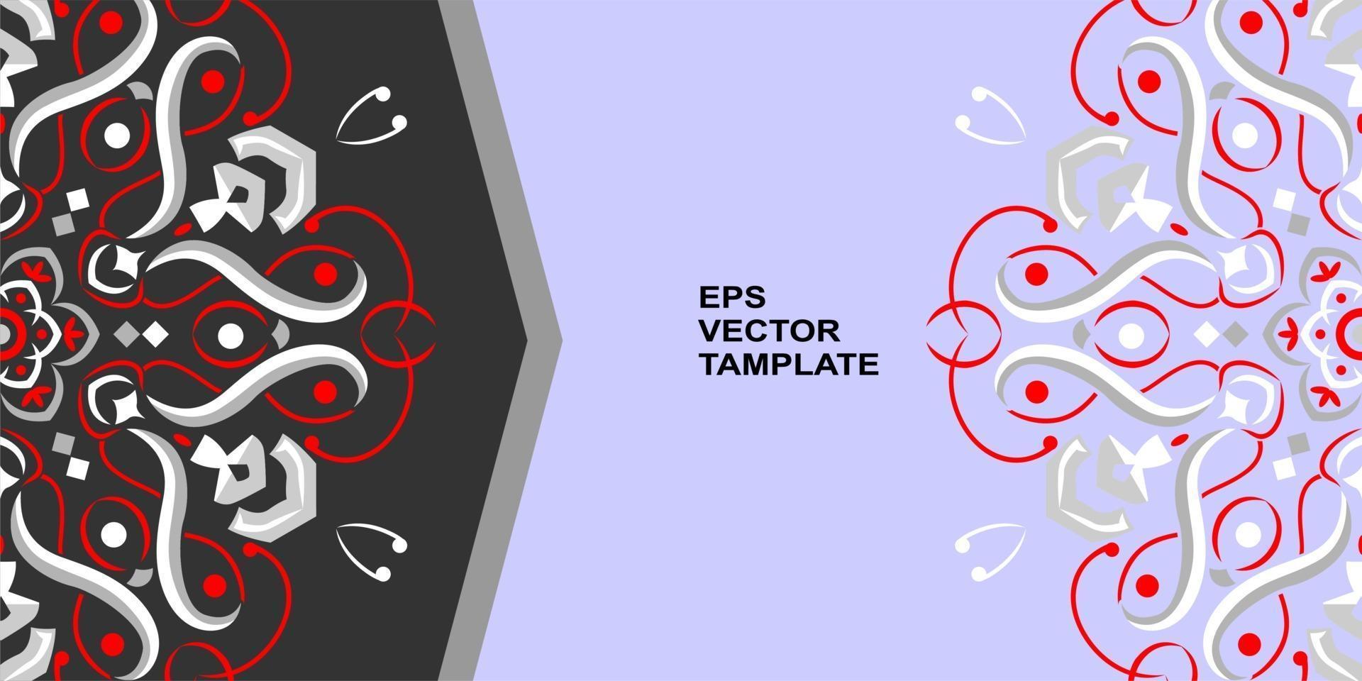 diseño de mandala vectorial, para sus diversos tipos de necesidades publicitarias vector