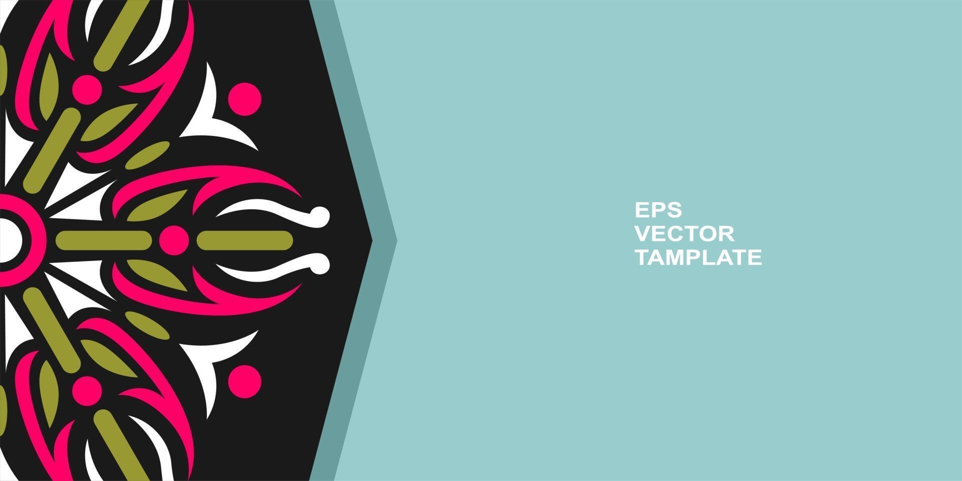 diseño de mandala vectorial, para sus diversos tipos de necesidades publicitarias vector