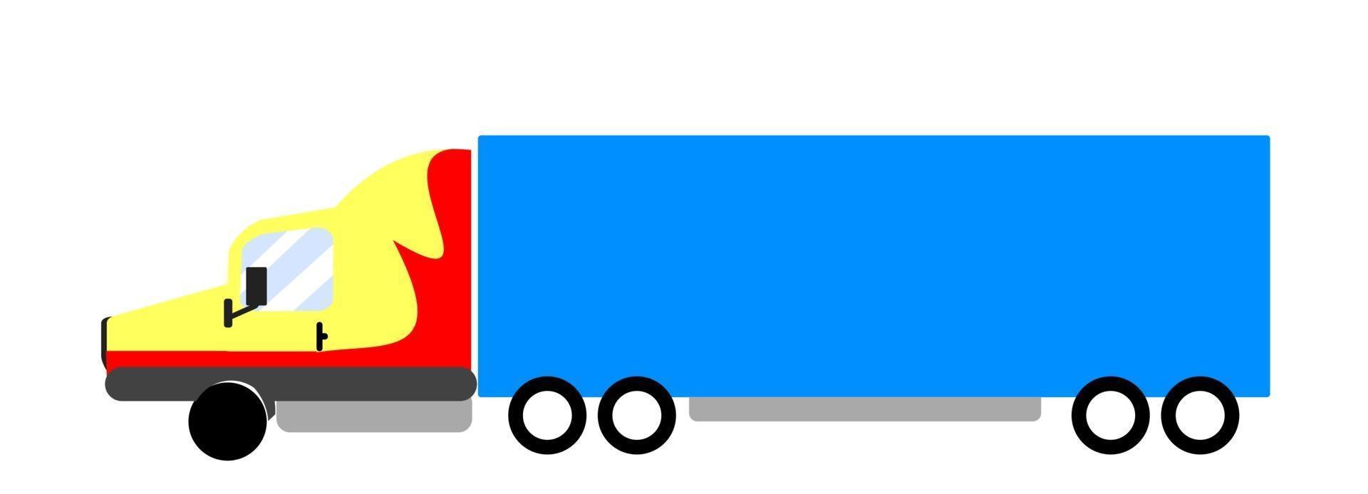 Cartoon truck. Truck vector