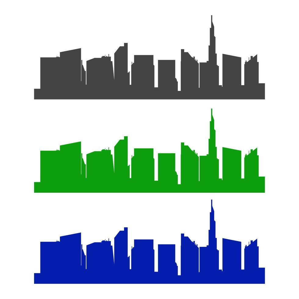 Dubai Skyline Illustrated On White Background vector