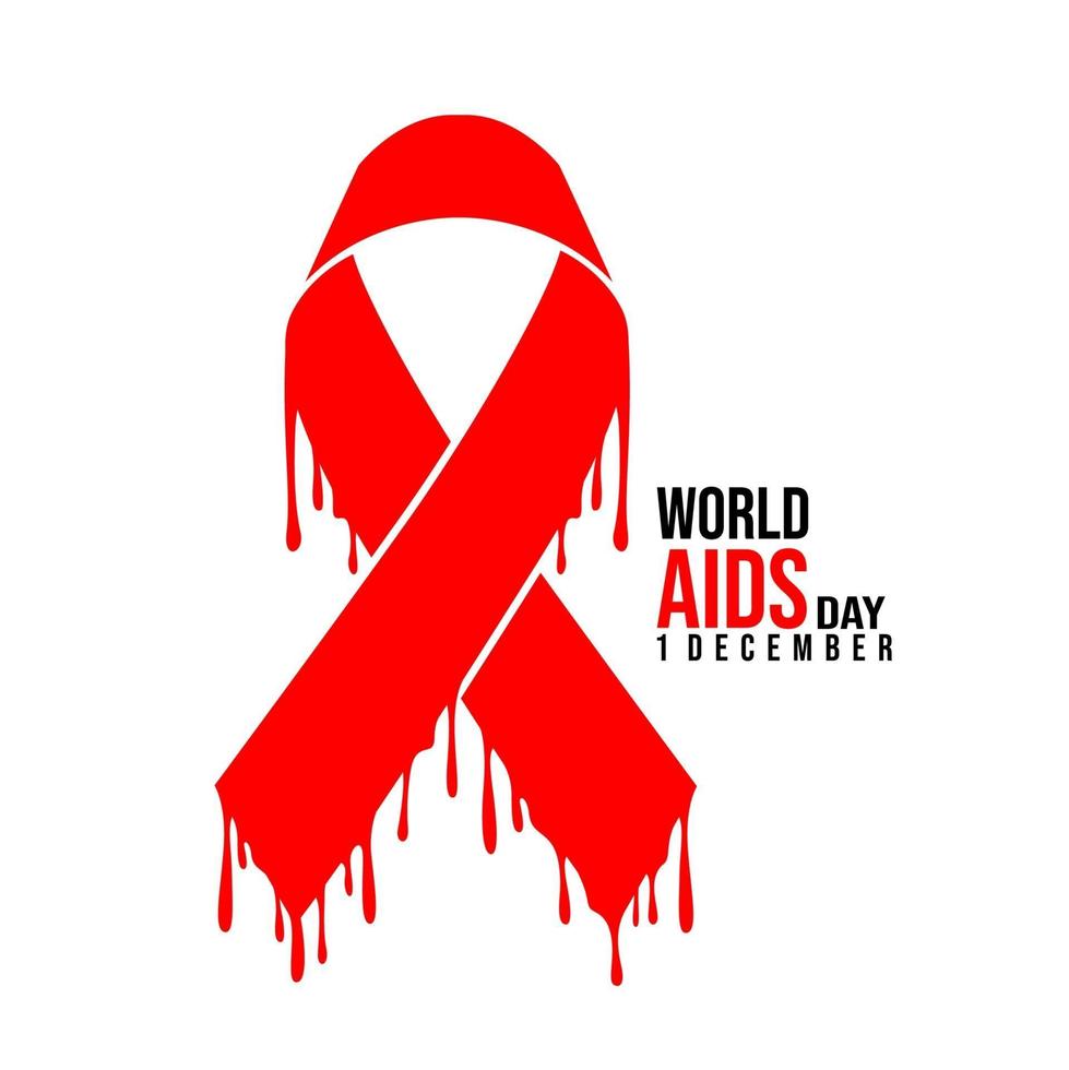 world aids day logo graphic design illustration, EPS file format vector