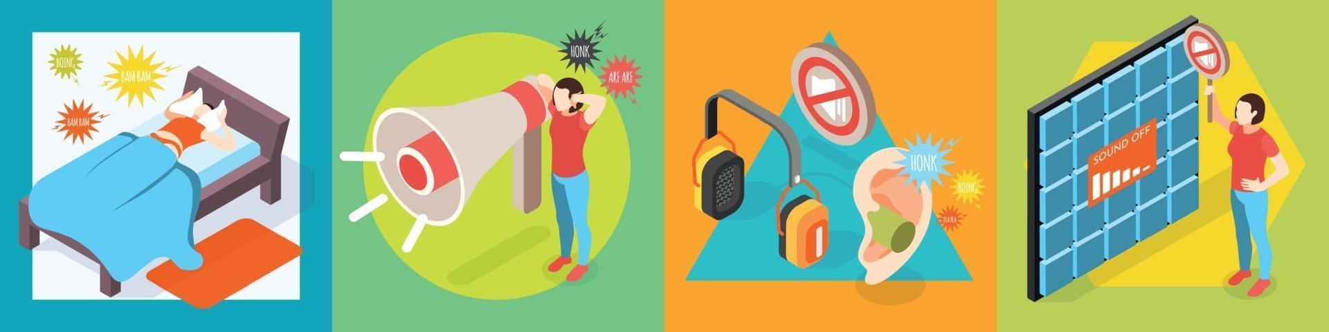 Noise Pollution Design Concept vector