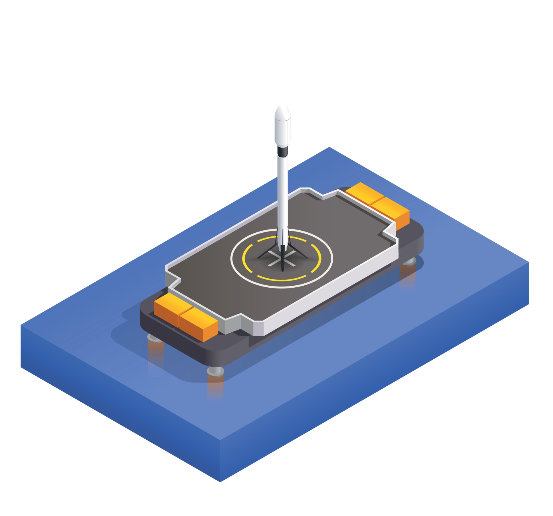 Modern Launching Pad Composition 3384921 Vector Art at Vecteezy