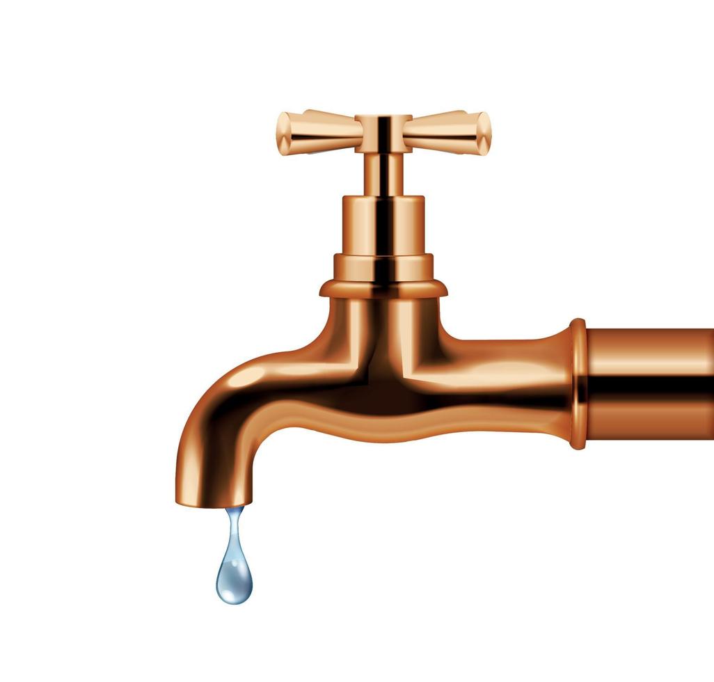 Retro Water Faucet vector