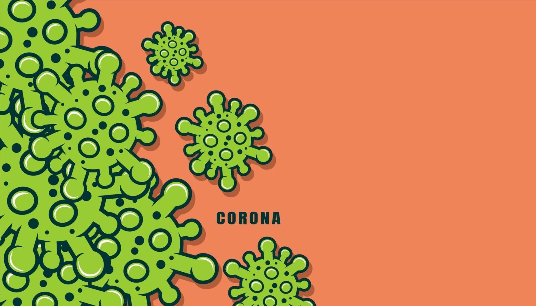 Corona vector background.