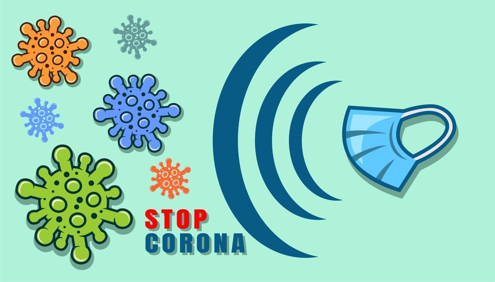 Corona vector background.