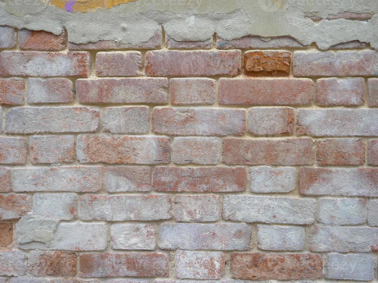 Retro vintage brick old wall texture background image photo