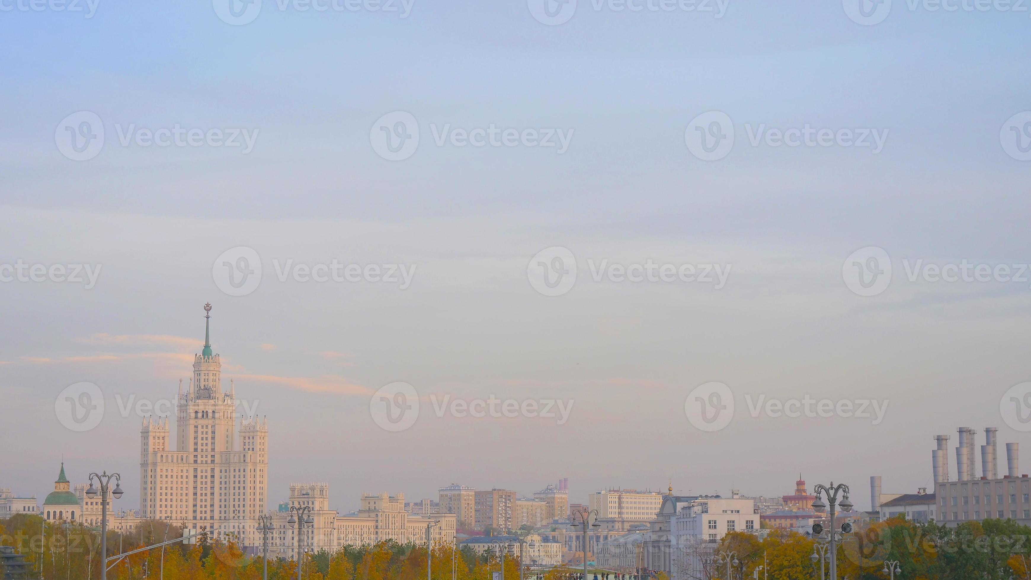 Elegant pastel sky city landscape view in Moscow Russia 3385446 Stock ...