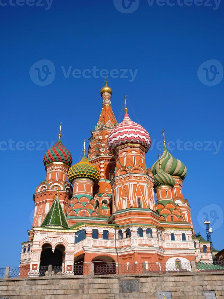 S t. Catedral de Basilio en la Plaza Roja del Kremlin de Moscú, Rusia foto