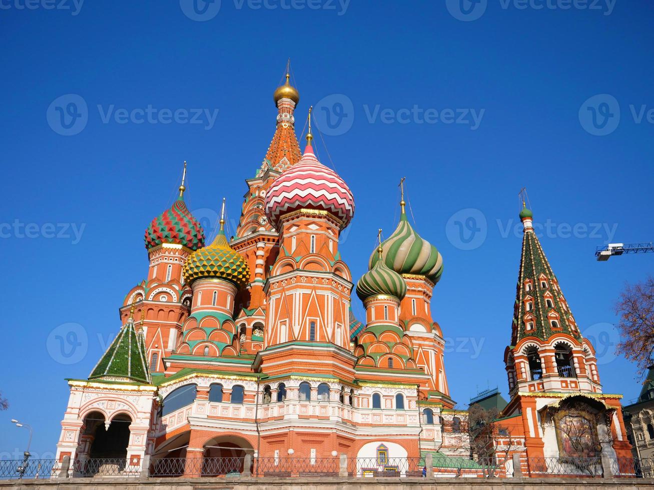 S t. Catedral de Basilio en la Plaza Roja del Kremlin de Moscú, Rusia foto