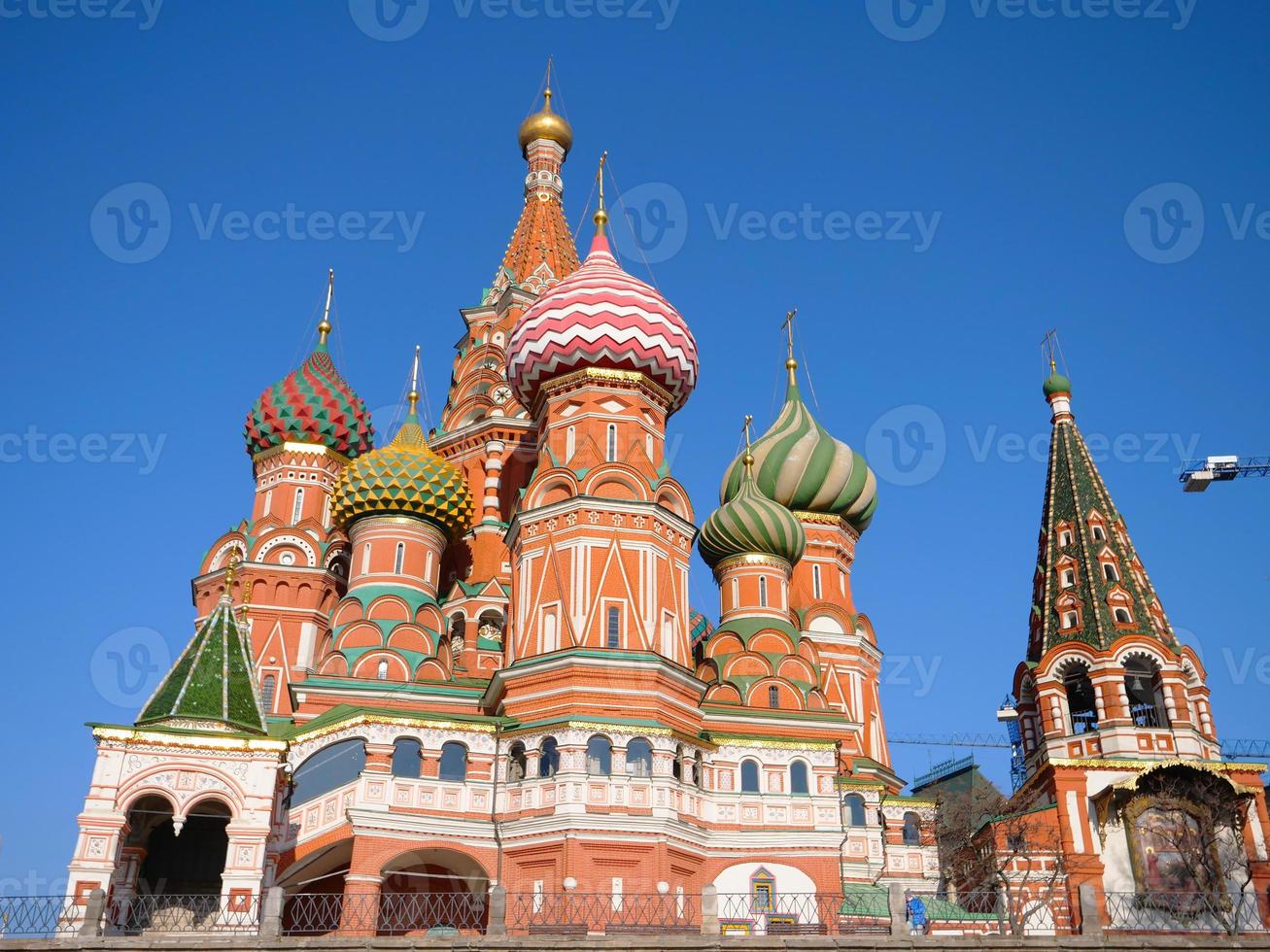 S t. Catedral de Basilio en la Plaza Roja del Kremlin de Moscú, Rusia foto