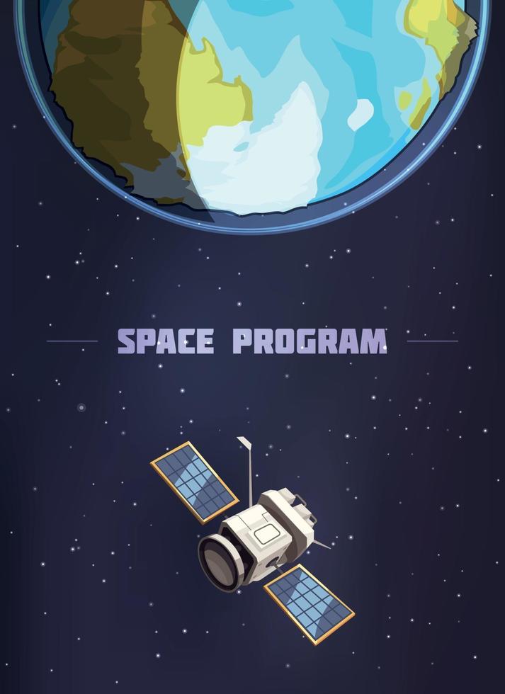 Space Program Poster vector