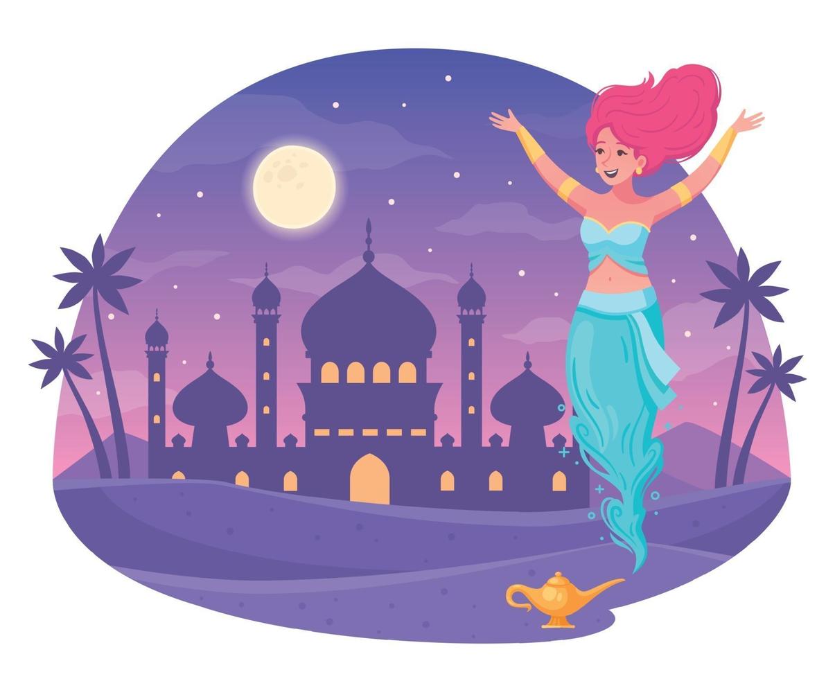 Arabic Night Concept vector