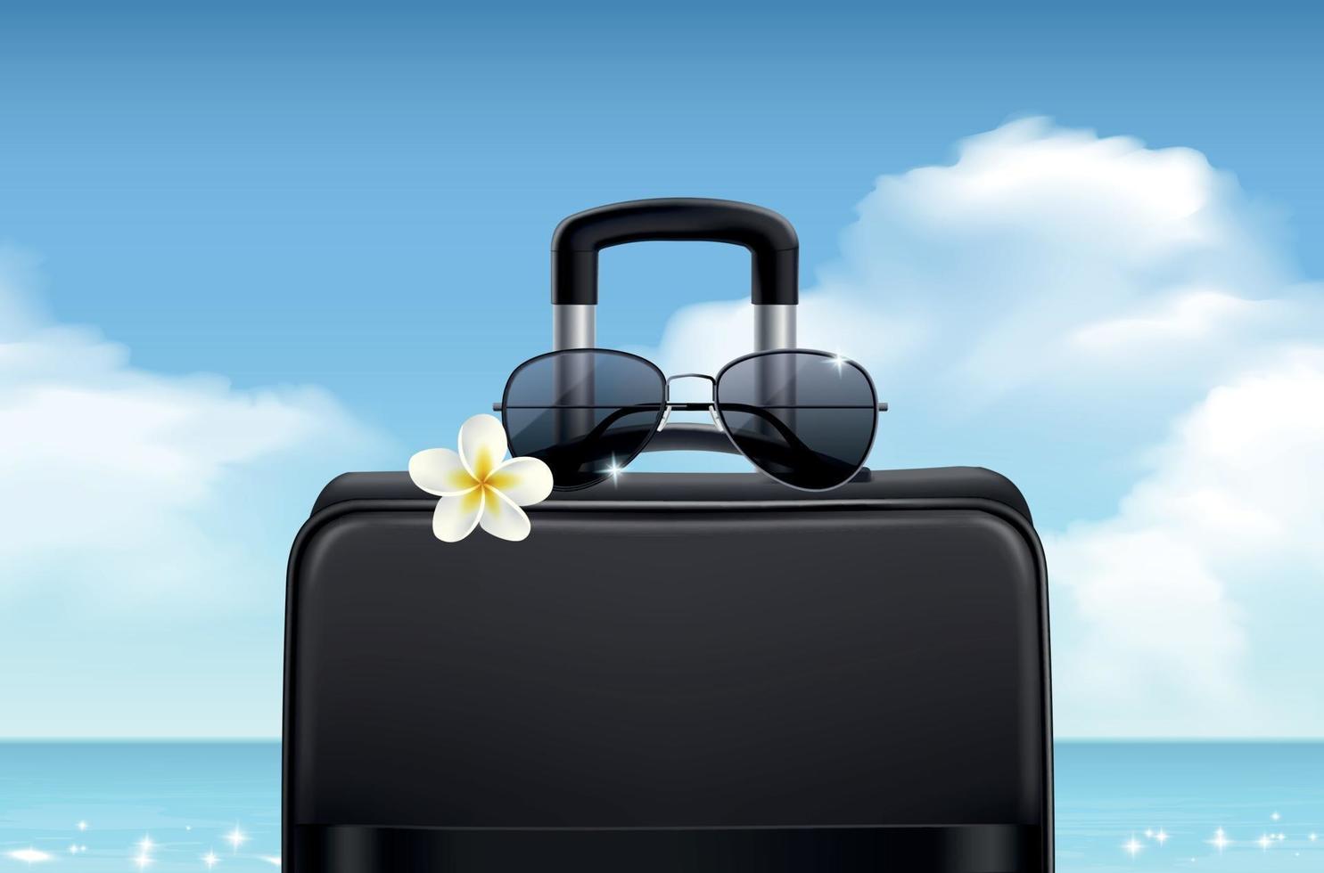 Travel Time Sunglasses Composition vector