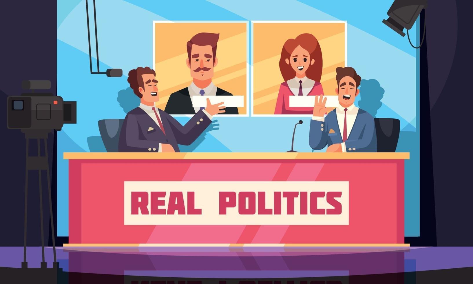 Real Politics Background vector