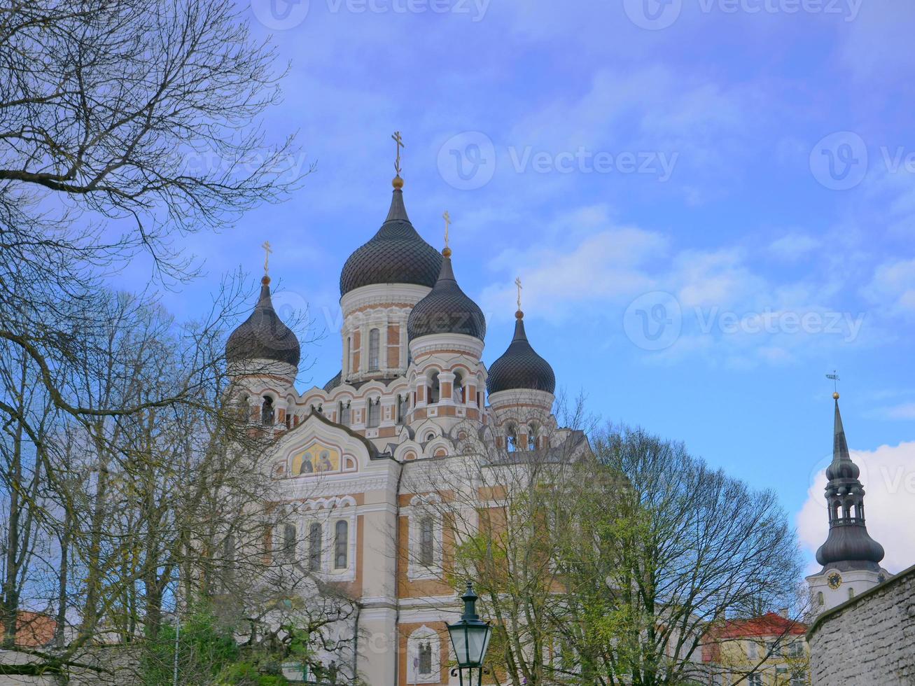 Catedral de San Alejandro Nevski en Tallin, Estonia foto