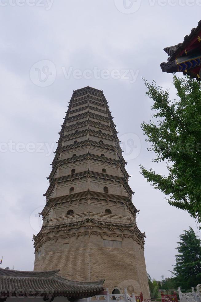 el templo de famen, situado en la ciudad de famen del condado de fufeng. foto