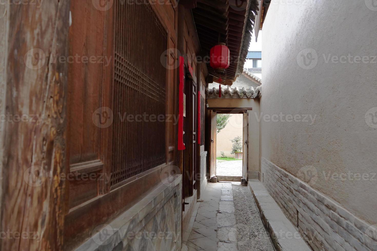 Museo de artes populares de tianshui casa folclórica de hu shi, gansu china foto