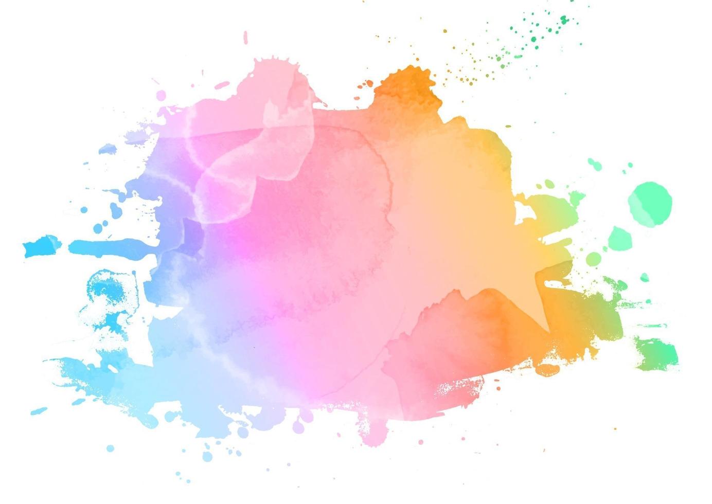 colourful watercolour splatter vector