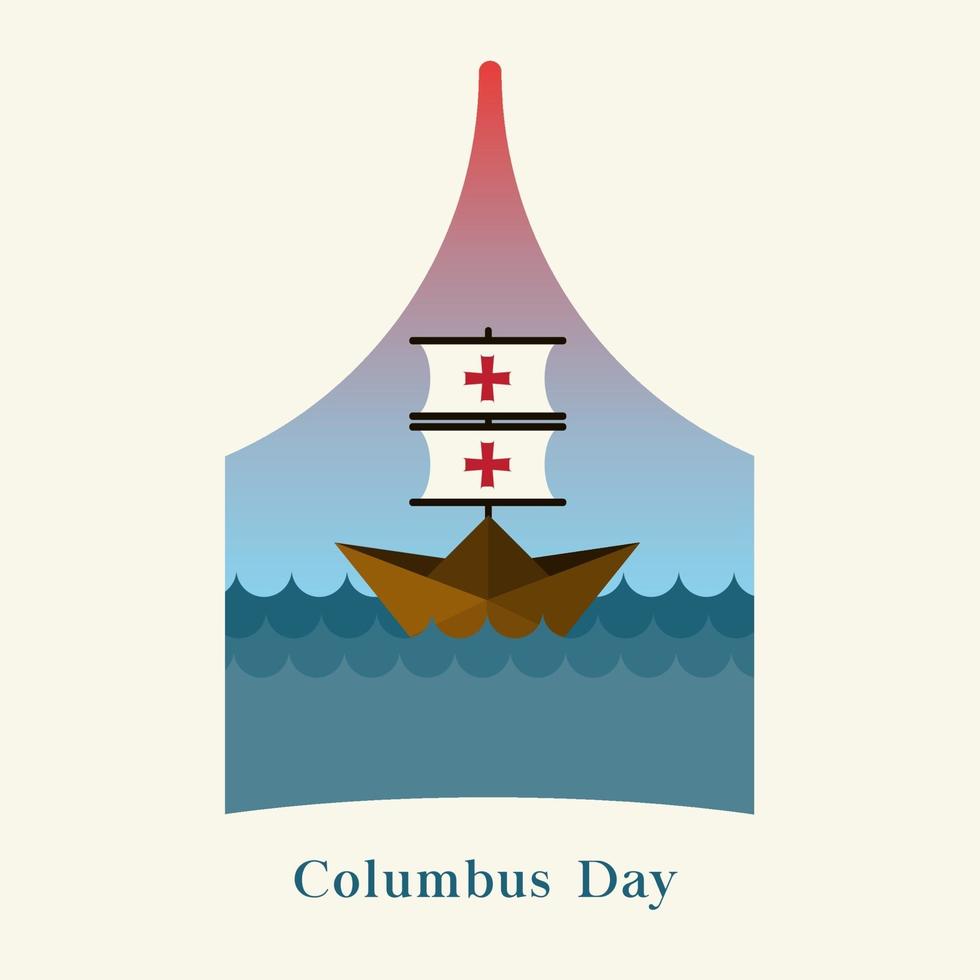 Colombus Day Background vector