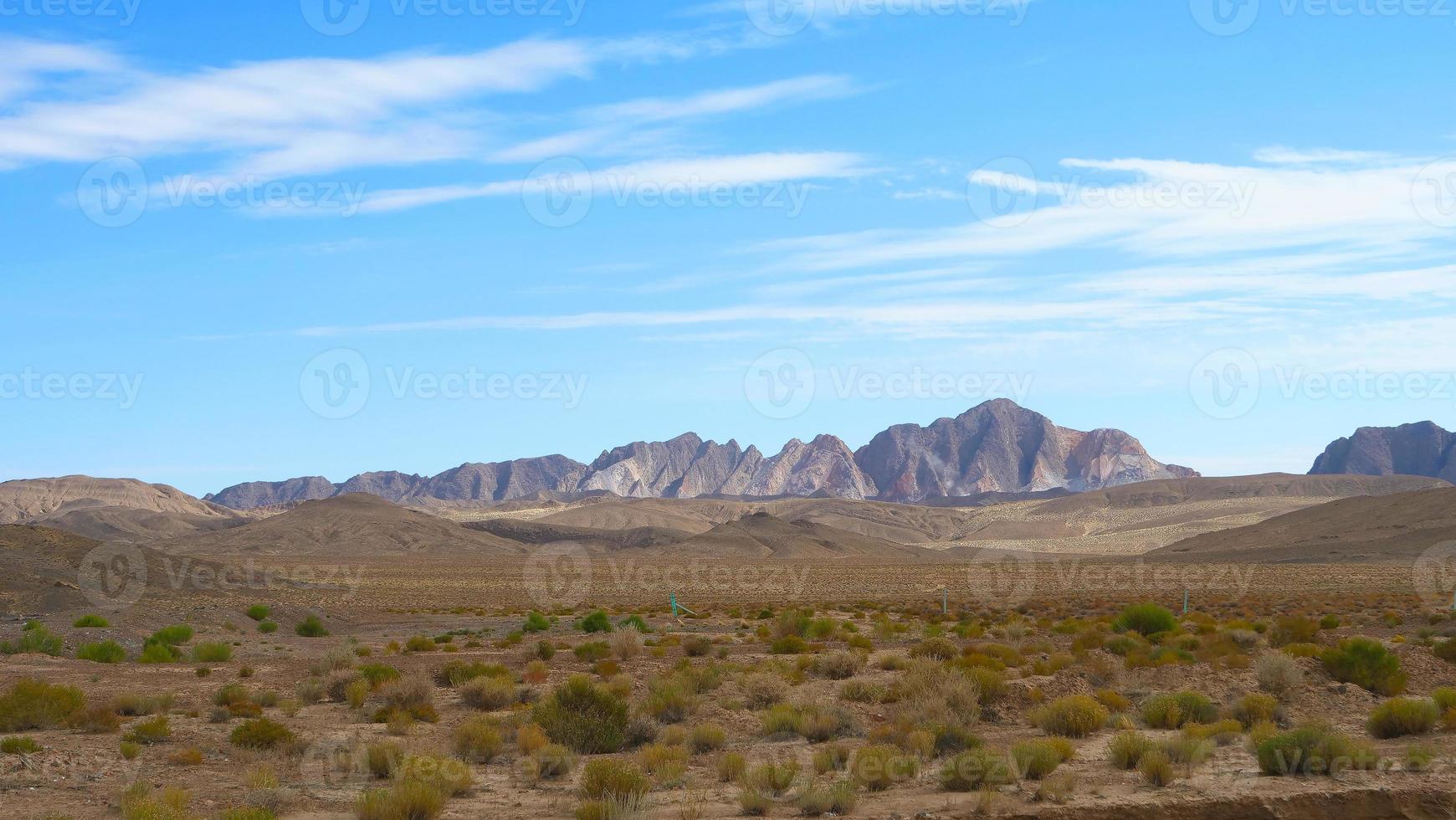Landscape view of stone rock mountain in Qinghai China photo