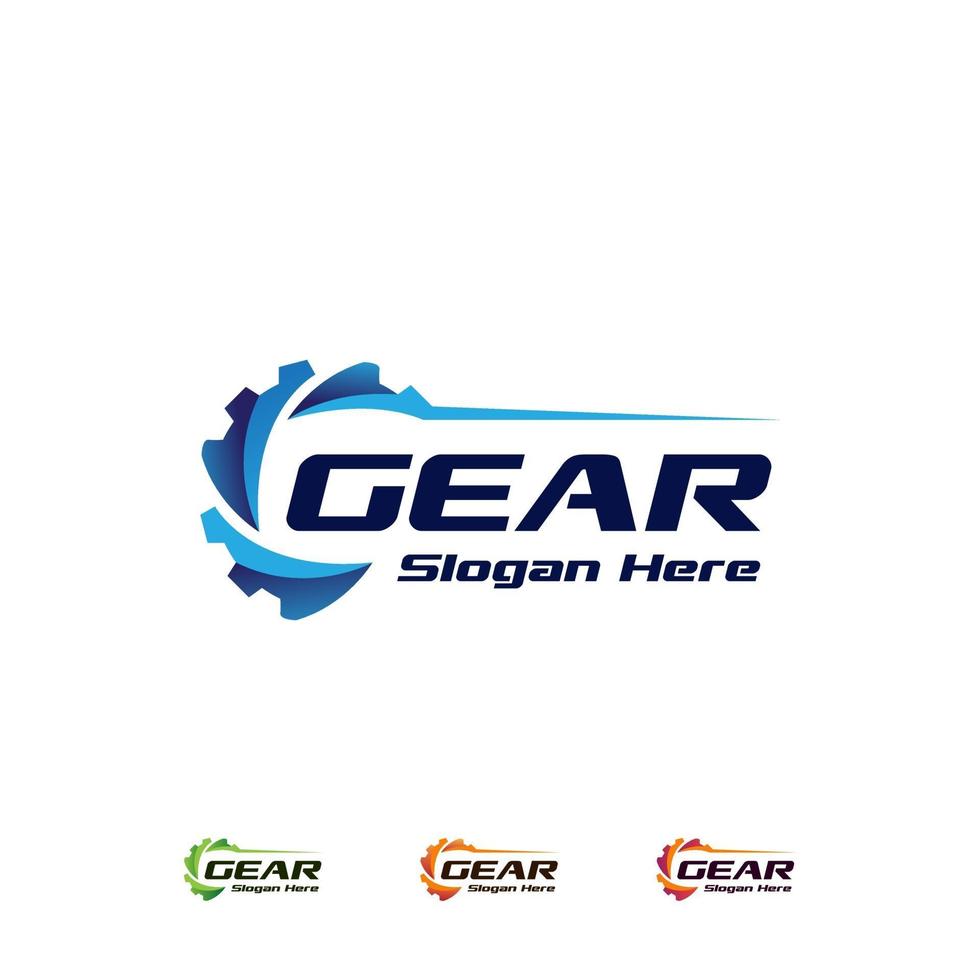 Gear logo design template vector