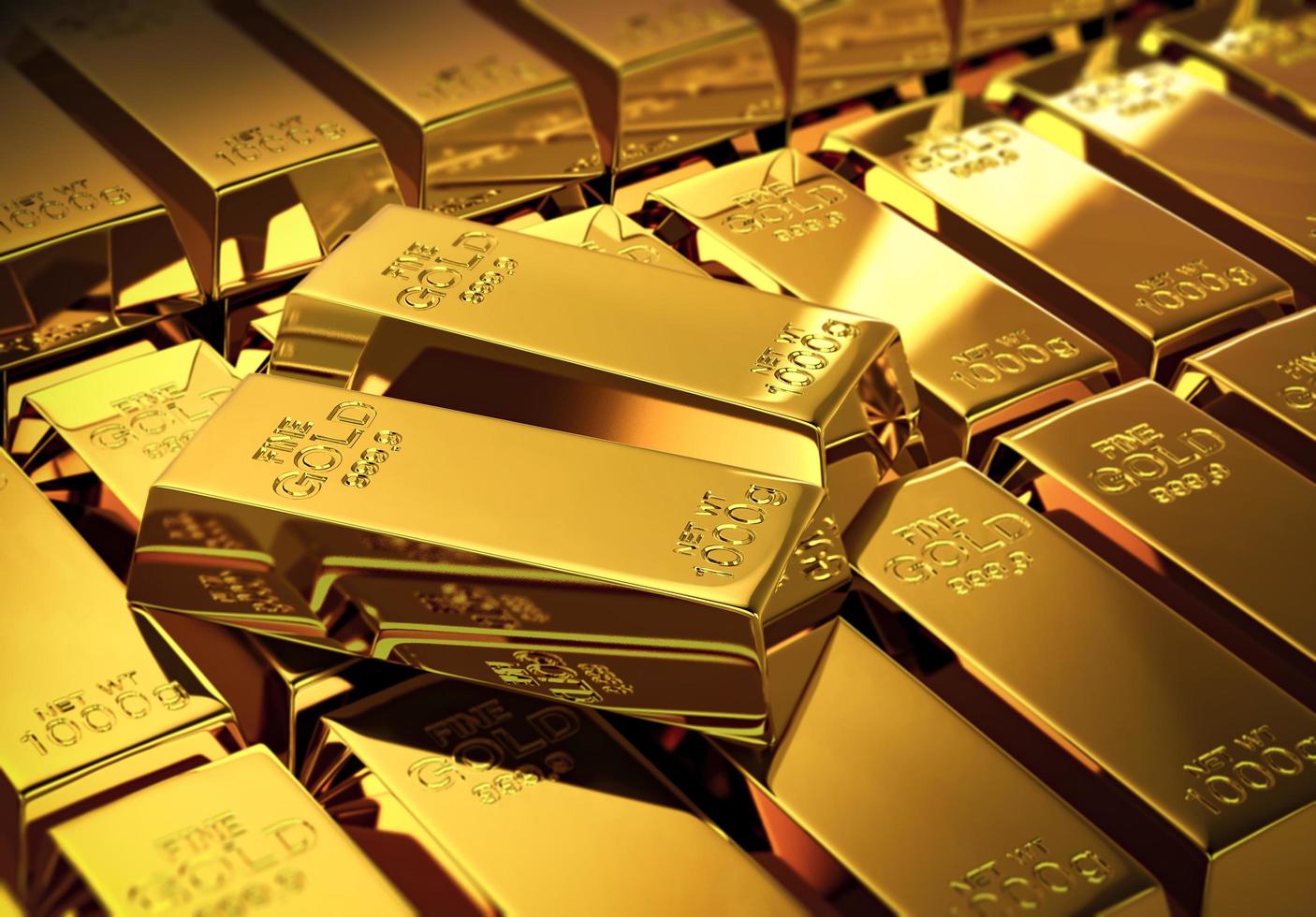Gold bars background photo