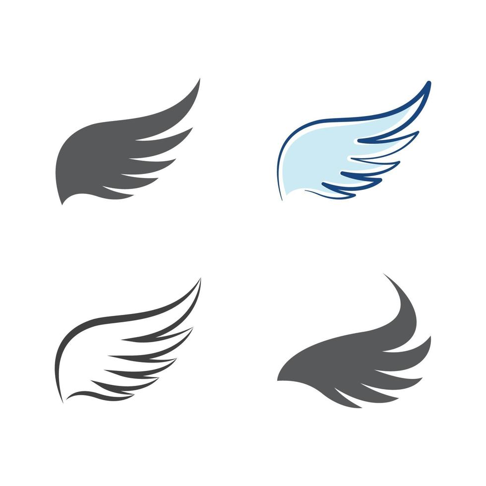 Bird wing Dove icon Template vector