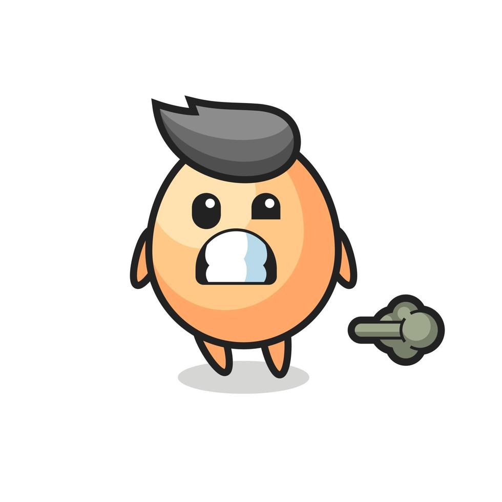 the illustration of the egg cartoon vector