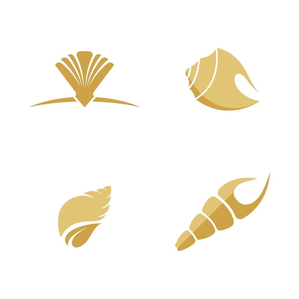Shell vector icon illustration design