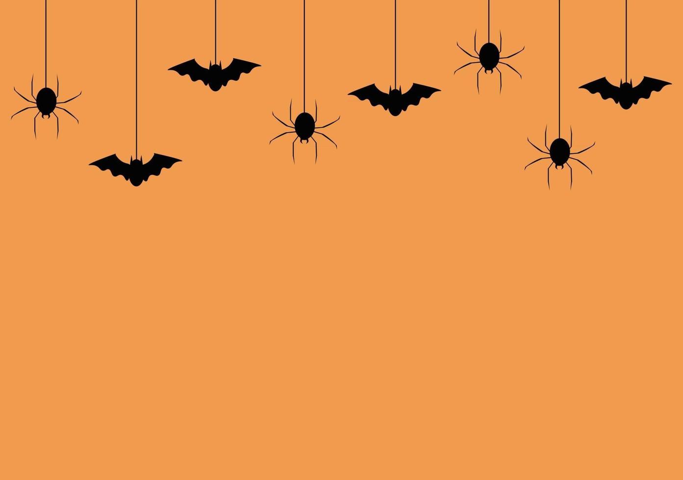 Halloween Night Party Background Landing Page Illustration vector