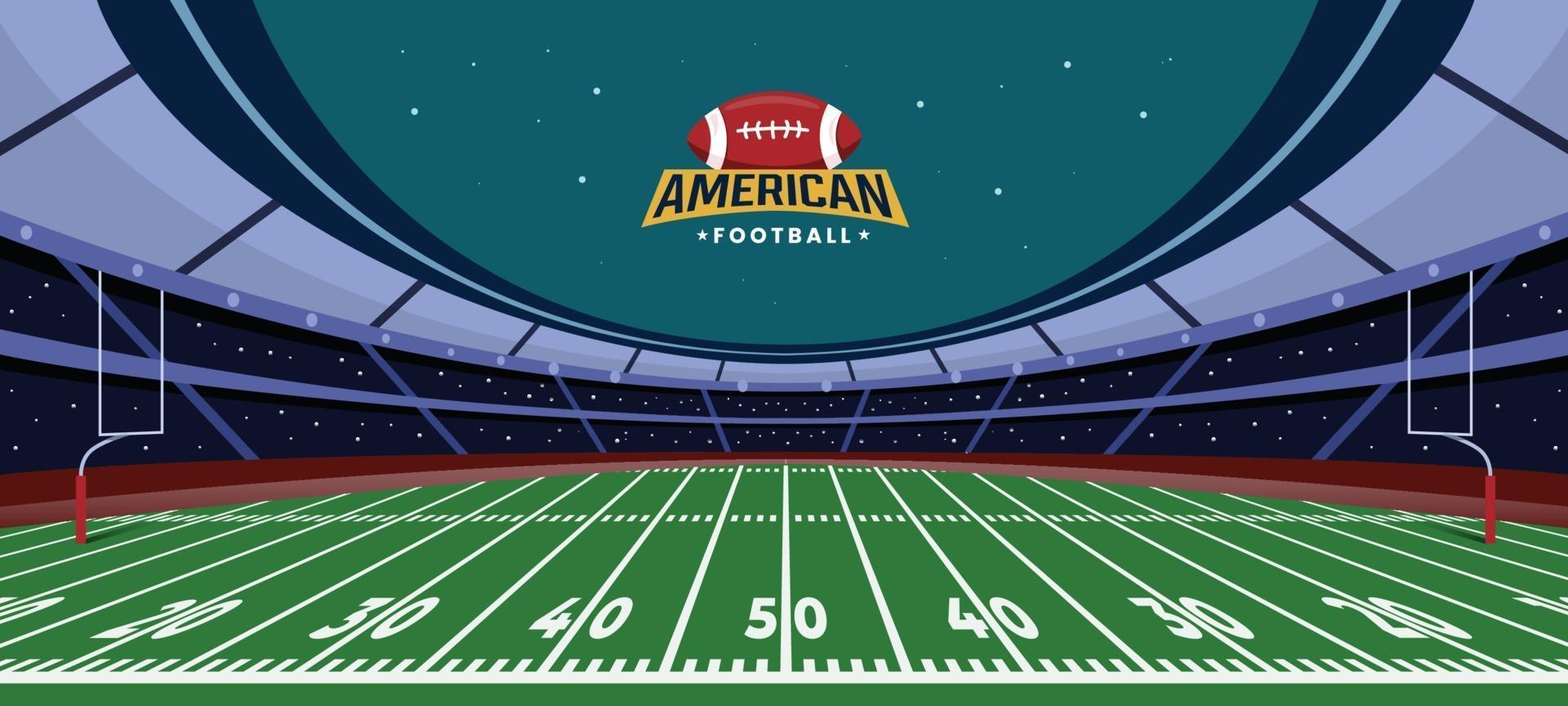 Background Stadium American Football vector
