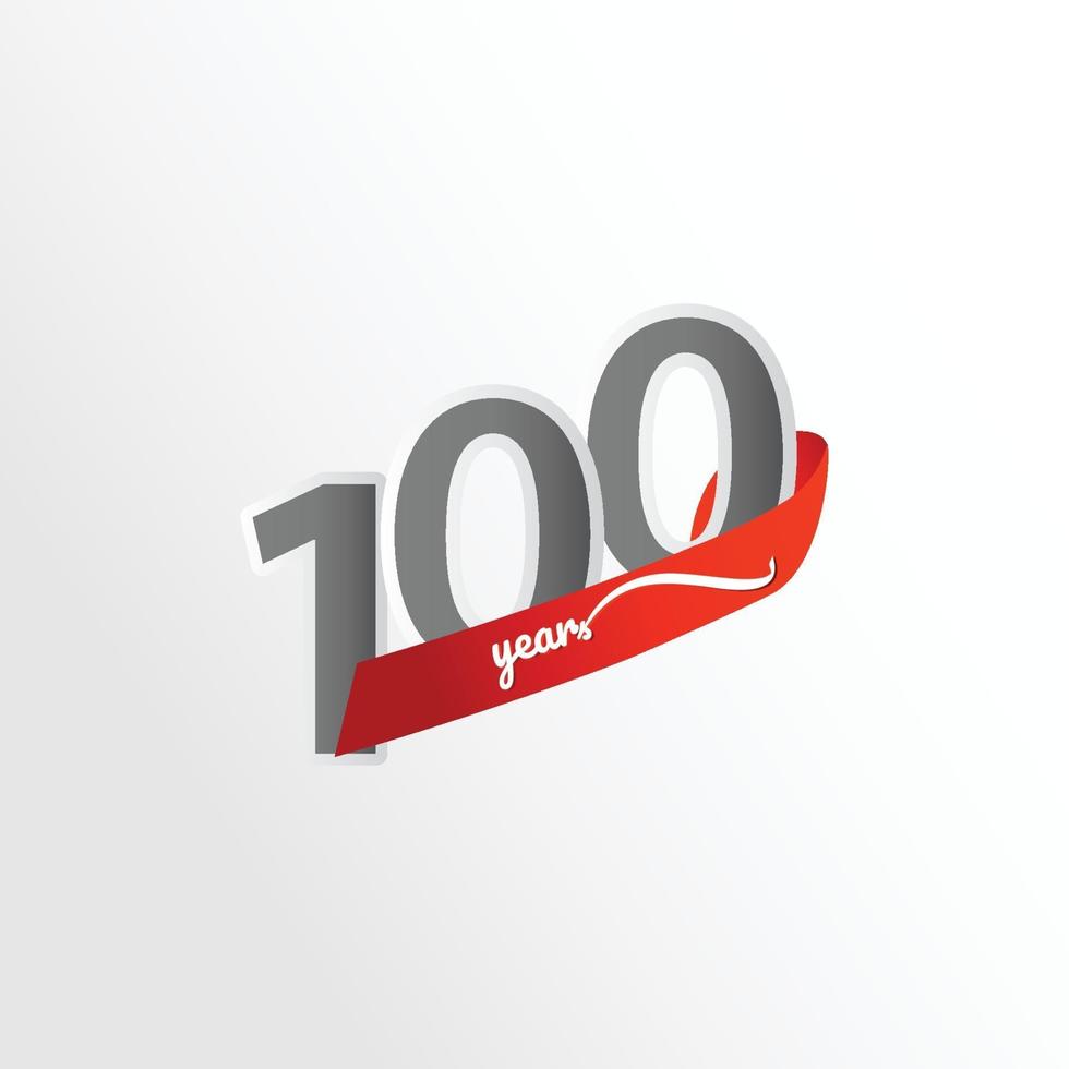 100 Years Anniversary Celebration Vector Template Design Illustration