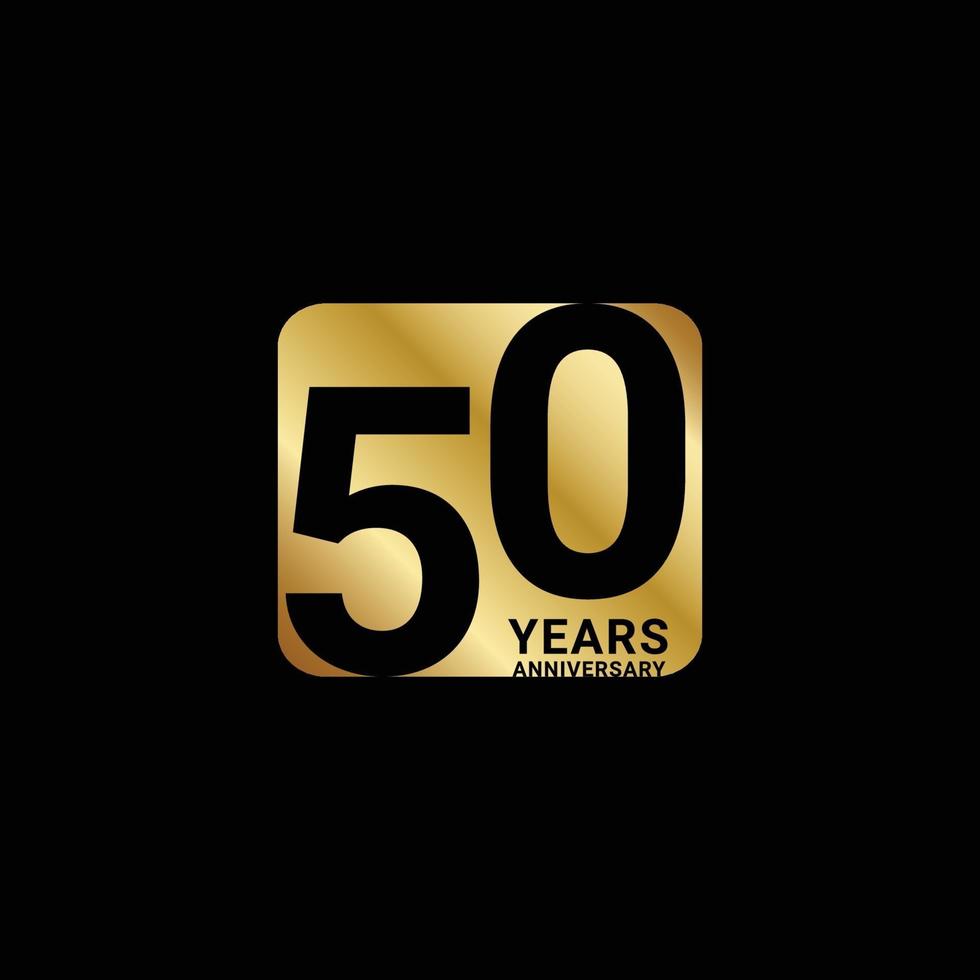 50 Years Anniversary Celebration Vector Template Design Illustration