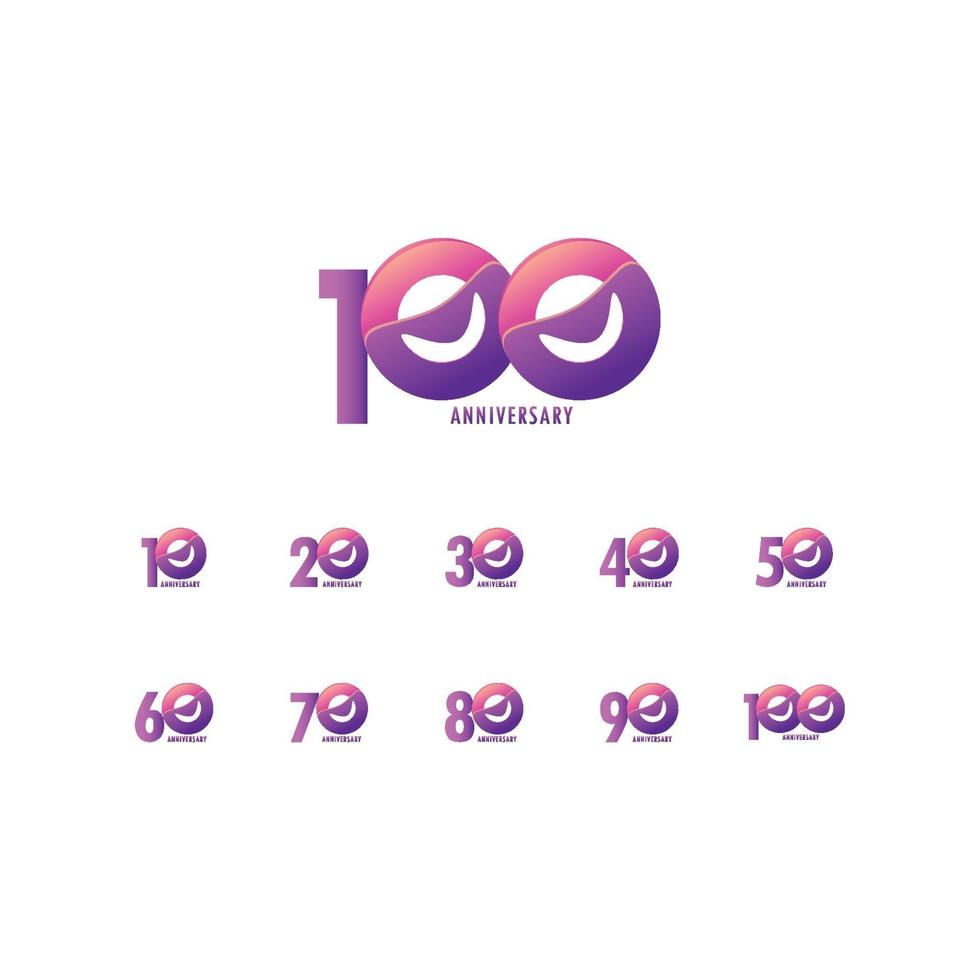 100 Years Anniversary Celebration Vector Template Design Illustration