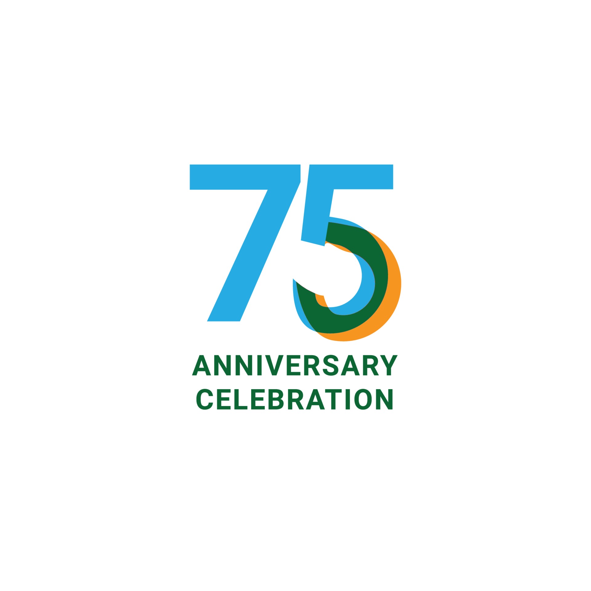 75 Years Anniversary Celebration Vector Template Design Illustration ...