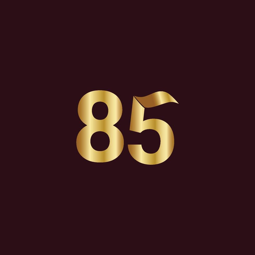 85 Years Anniversary Celebration Vector Template Design Illustration