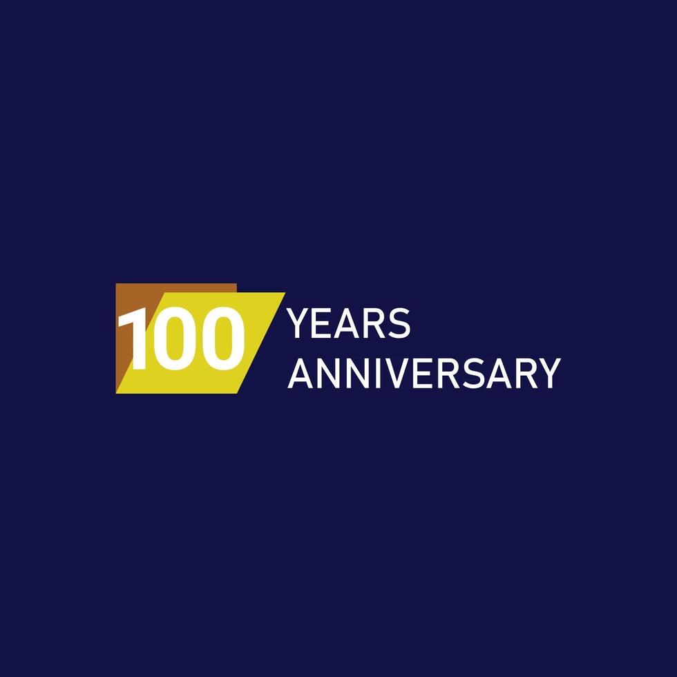 100 Years Anniversary Celebration Vector Template Design Illustration