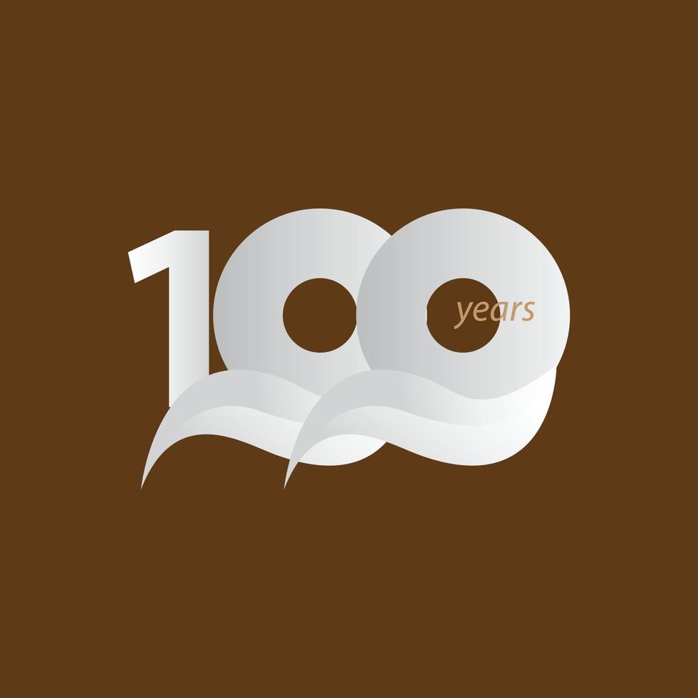 100 Years Anniversary Celebration Vector Template Design Illustration