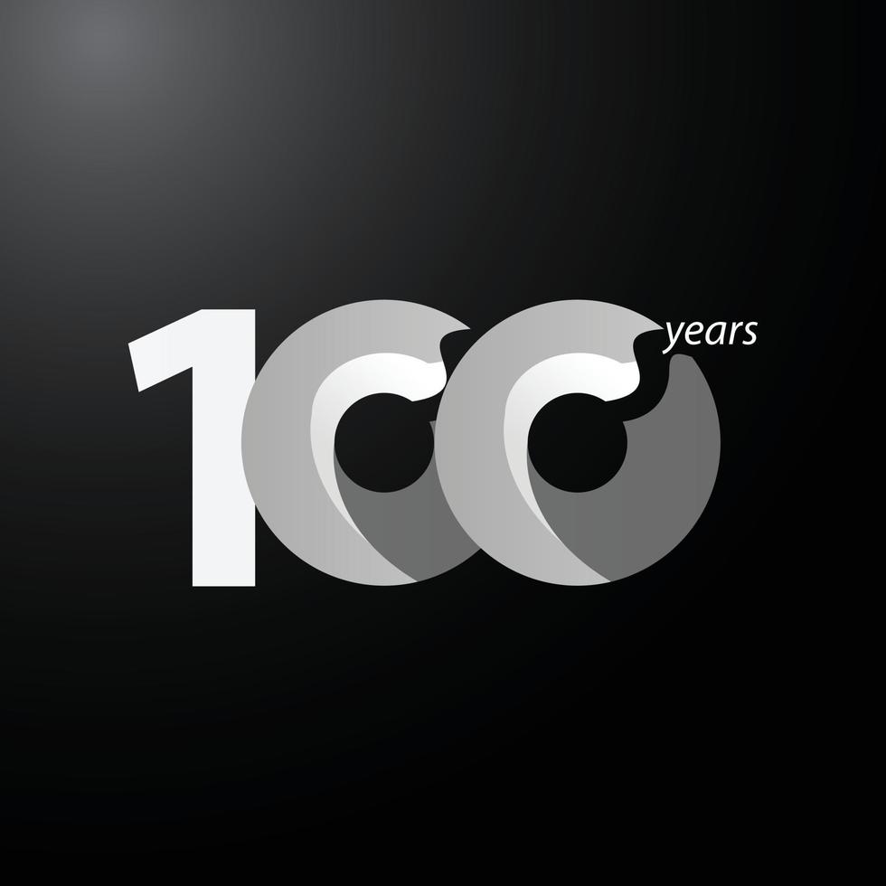 100 Years Anniversary Celebration Vector Template Design Illustration