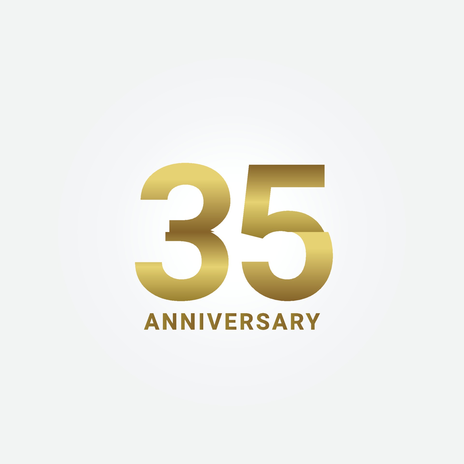 35 Years Anniversary Celebration Vector Template Design Illustration ...