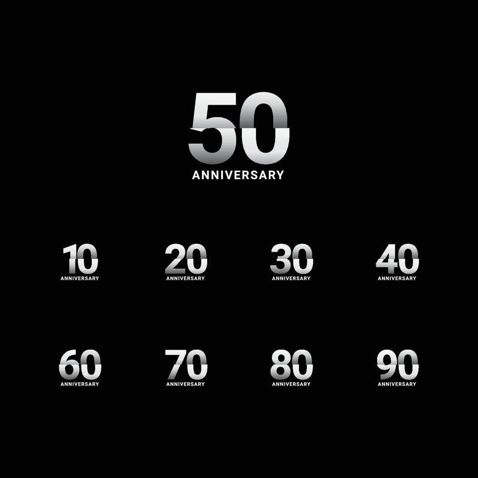 50 Years Anniversary Celebration Vector Template Design Illustration