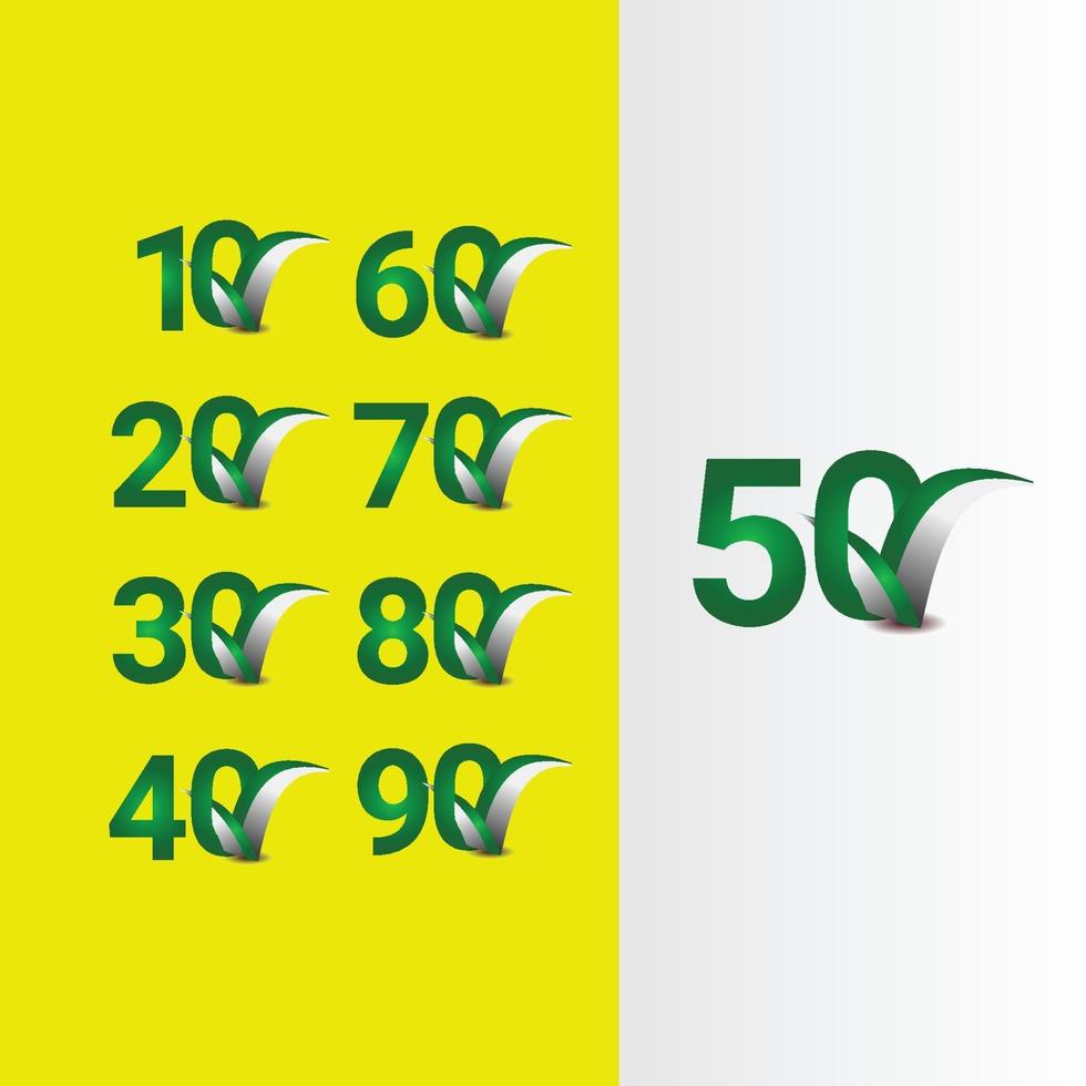 50 Years Anniversary Celebration Vector Template Design Illustration